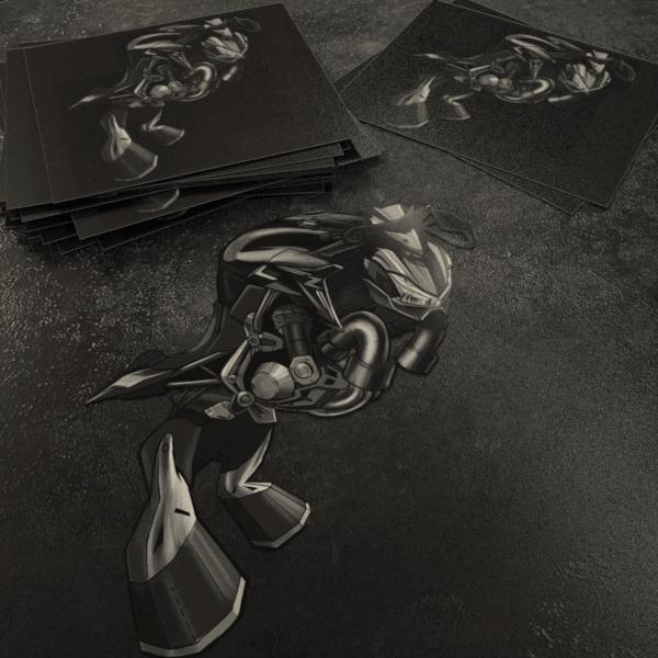 Kawasaki Z 900 Inspired Stickers - Set of 3 Motorcycle Decals for Riders