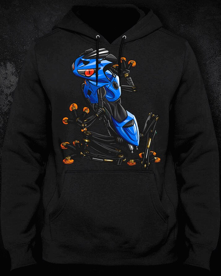 Kawasaki Ninja ZX-6R 2004-05 Inspired Hoodie - Motorcycle Sweatshirt for Riders