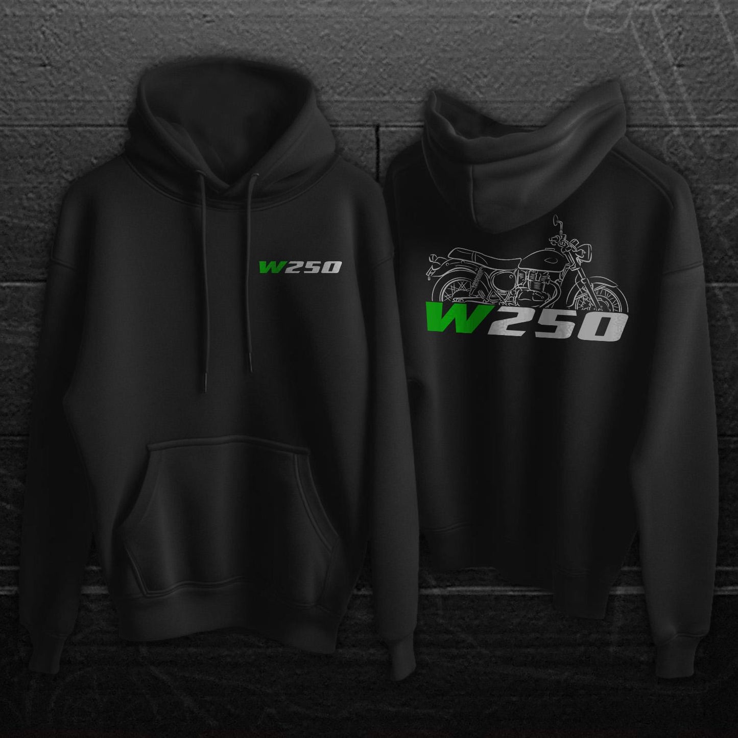 Kawasaki W250 2018 - 2024 Inspired Hoodie - Motorcycle Sweatshirt for Riders