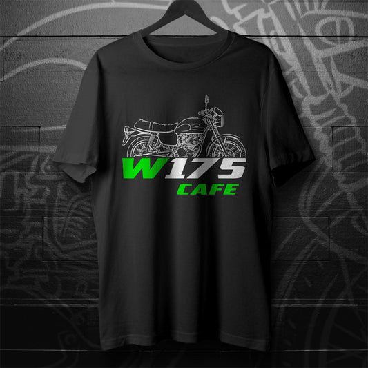 Kawasaki W175 Cafe 2017 - 2024 Inspired T-Shirt - Motorcycle Tee Shirt for Riders