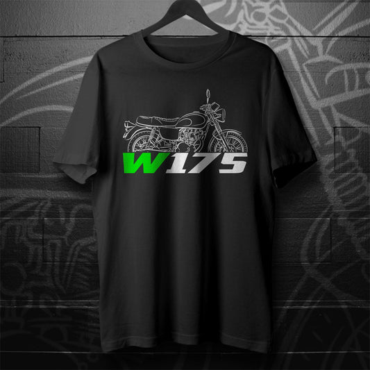 Kawasaki W175 2017 - 2024 T-Shirt - Motorcycle Tee Shirt for Riders