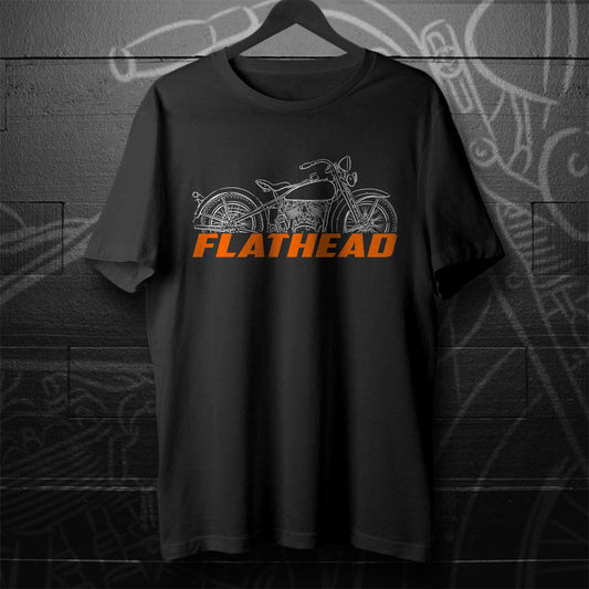 Harley-Davidson VE Flathead 1933 Inspired T-Shirt - Biker Motorcycle Tee Shirt