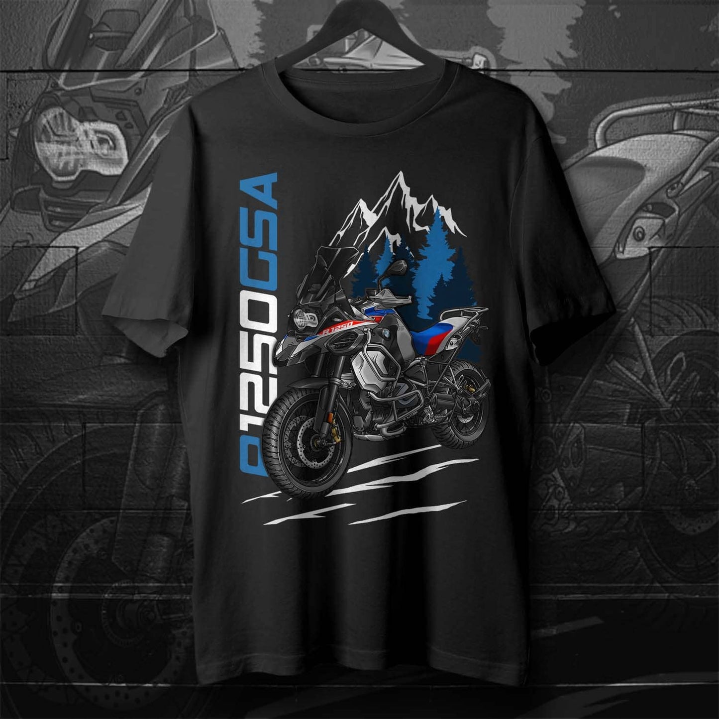 BMW R1250GSA T-Shirt - Motorcycle Tee Shirt for ADV Riders