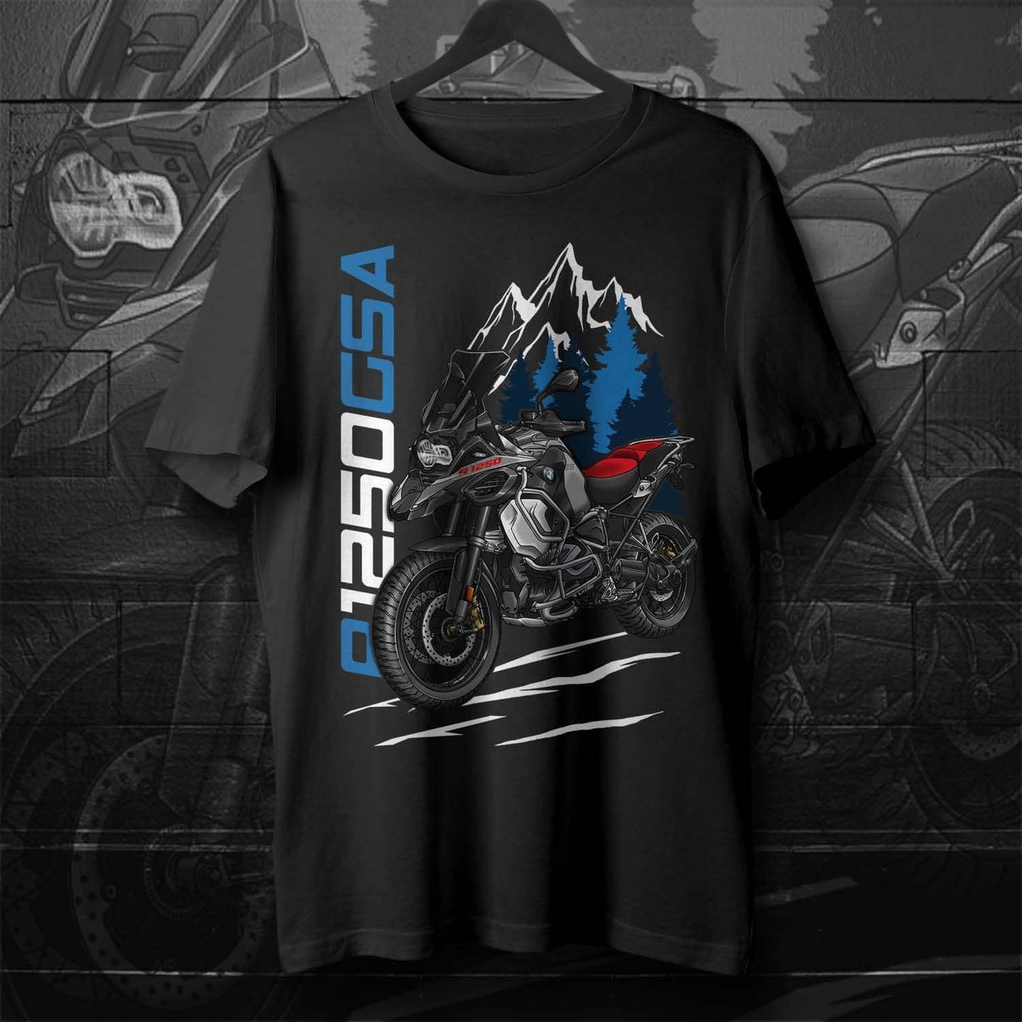 BMW R1250GSA T-Shirt - Motorcycle Tee Shirt for ADV Riders