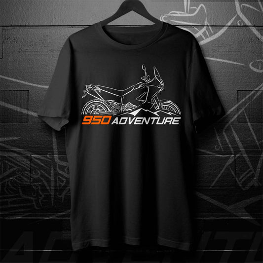 KTM 950 Adventure T-Shirt - Motorcycle Tee Shirt for ADV Riders