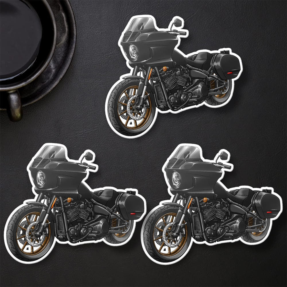 Harley Low Rider ST Stickers - Set of 3 Biker Motorcycle Decals