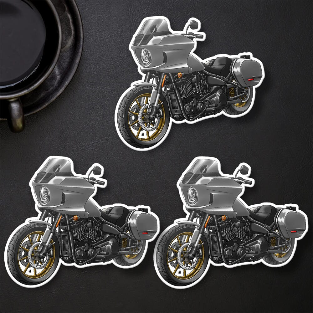 Harley Low Rider ST Stickers - Set of 3 Biker Motorcycle Decals