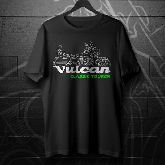 Kawasaki VN1600 Vulcan 1600 Classic Tourer & Nomad Inspired T-Shirt - Motorcycle Tee Shirt for Riders