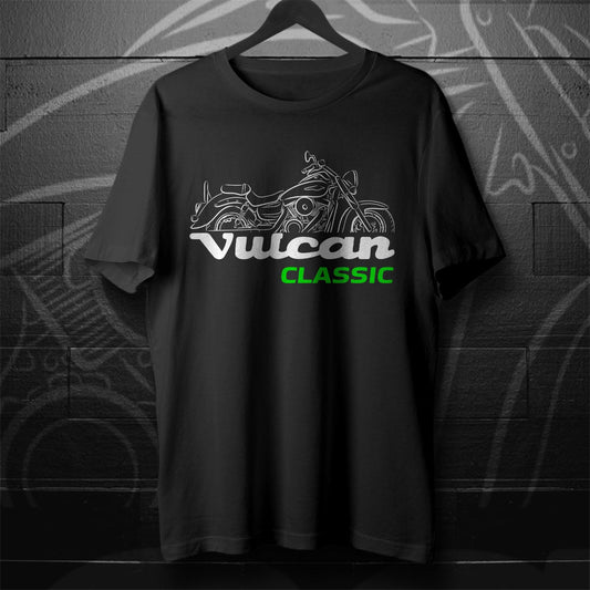 Kawasaki VN1600 Vulcan 1600 Classic Inspired T-Shirt - Motorcycle Tee Shirt for Riders