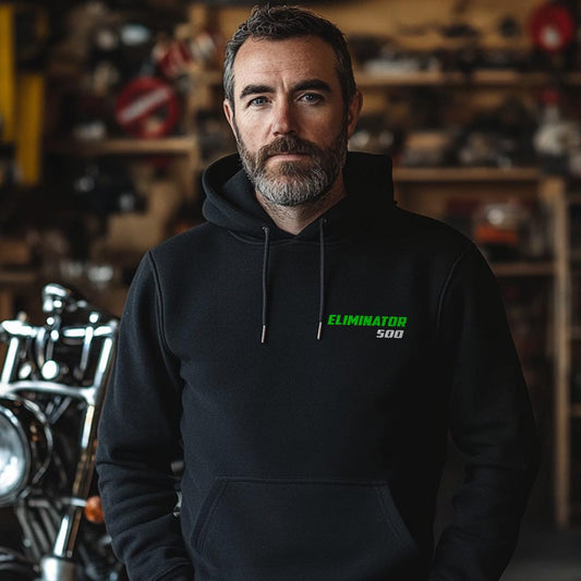Kawasaki Eliminator 500 & 500 SE Inspired Hoodie - Motorcycle Sweatshirt for Riders