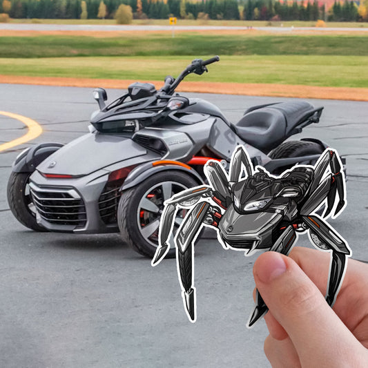 Can-Am Spyder F3 2015-18 Stickers - Set of 3 Motorcycle Decals for Riders