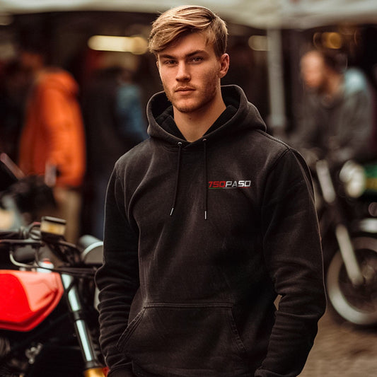 Ducati 750 Paso Inspired Hoodie - Motorcycle Sweatshirt for Riders