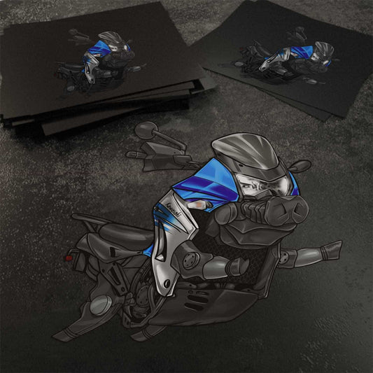 Kawasaki KLR650 2011-14 Inspired Stickers - Set of 3 Motorcycle Decals for Riders