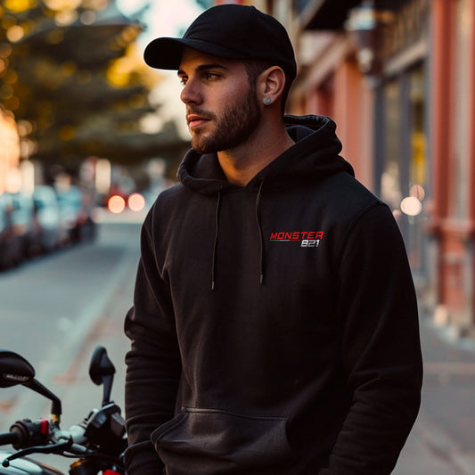Ducati Monster 821 Inspired Hoodie - Motorcycle Sweatshirt for Riders