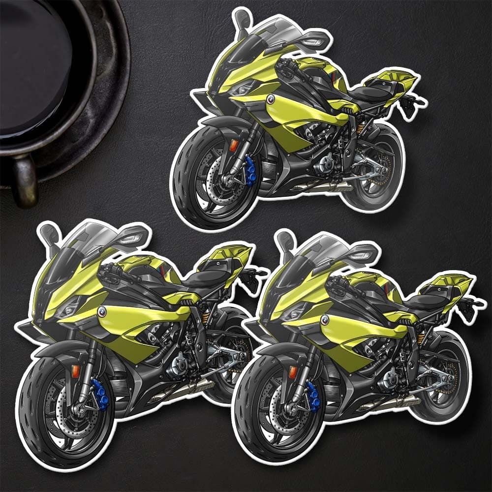 BMW M1000RR Stickers - Set of 3 Motorcycle Decals for Motorrad Riders