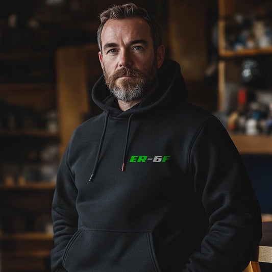 Kawasaki ER-6F Inspired Hoodie - Motorcycle Sweatshirt for Riders