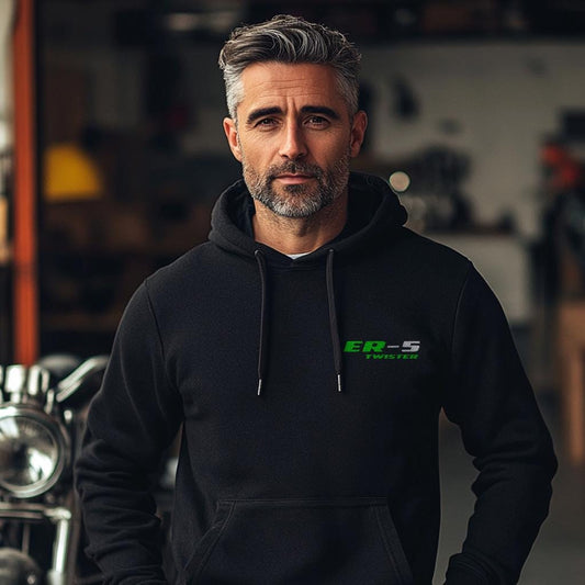 Kawasaki ER-5 Twister Inspired Hoodie - Motorcycle Sweatshirt for Riders
