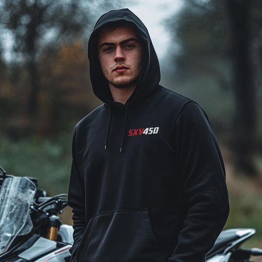Aprilia SXV 450 Inspired Hoodie - Motorcycle Sweatshirt for Riders