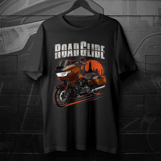 Harley Road Glide CVO FLTRSE 2023-24 T-Shirt - Motorcycle Tee Shirt for Bikers