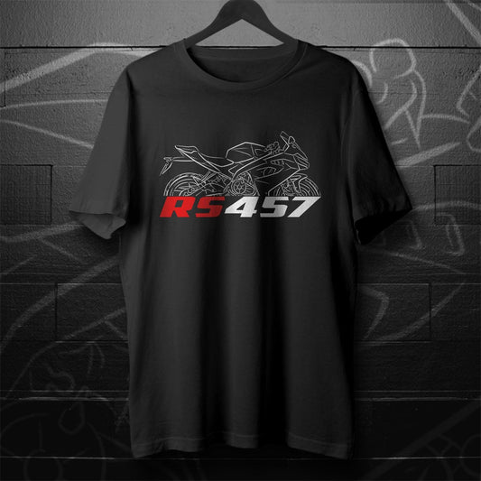 Aprilia RS 457 2024 Inspired T-Shirt - Motorcycle Tee Shirt for Riders