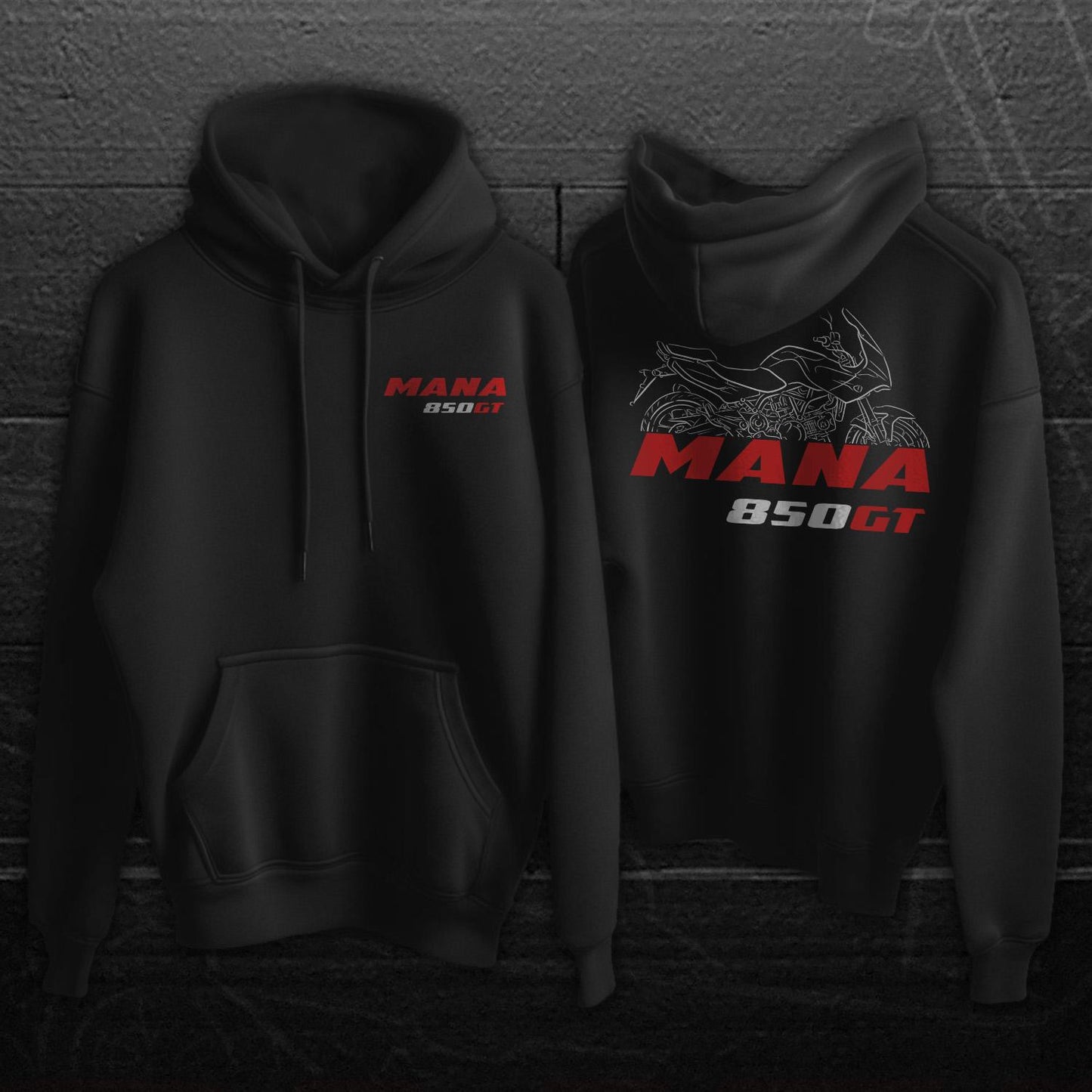 Aprilia Mana 850 Inspired Hoodie - Motorcycle Sweatshirt for Riders
