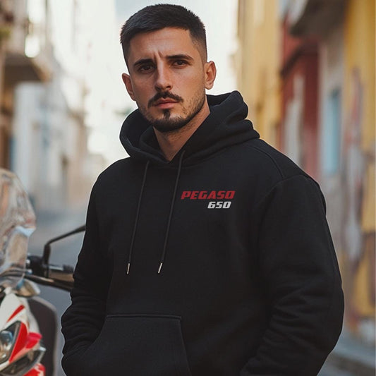 Aprilia Pegaso 650 Inspired Hoodie - Motorcycle Sweatshirt for Riders