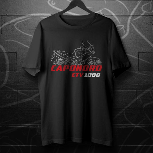 Aprilia ETV 1000 Caponord Inspired T-Shirt - Motorcycle Tee Shirt for Riders