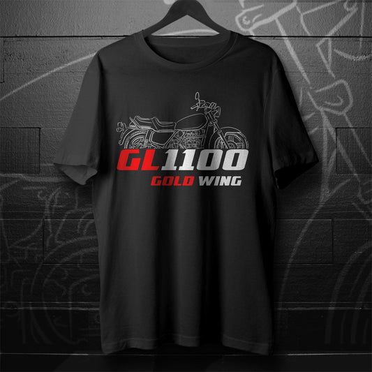 Honda GL 1100 Gold Wing Inspired T-Shirt - Motorcycle Tee Shirt for Riders
