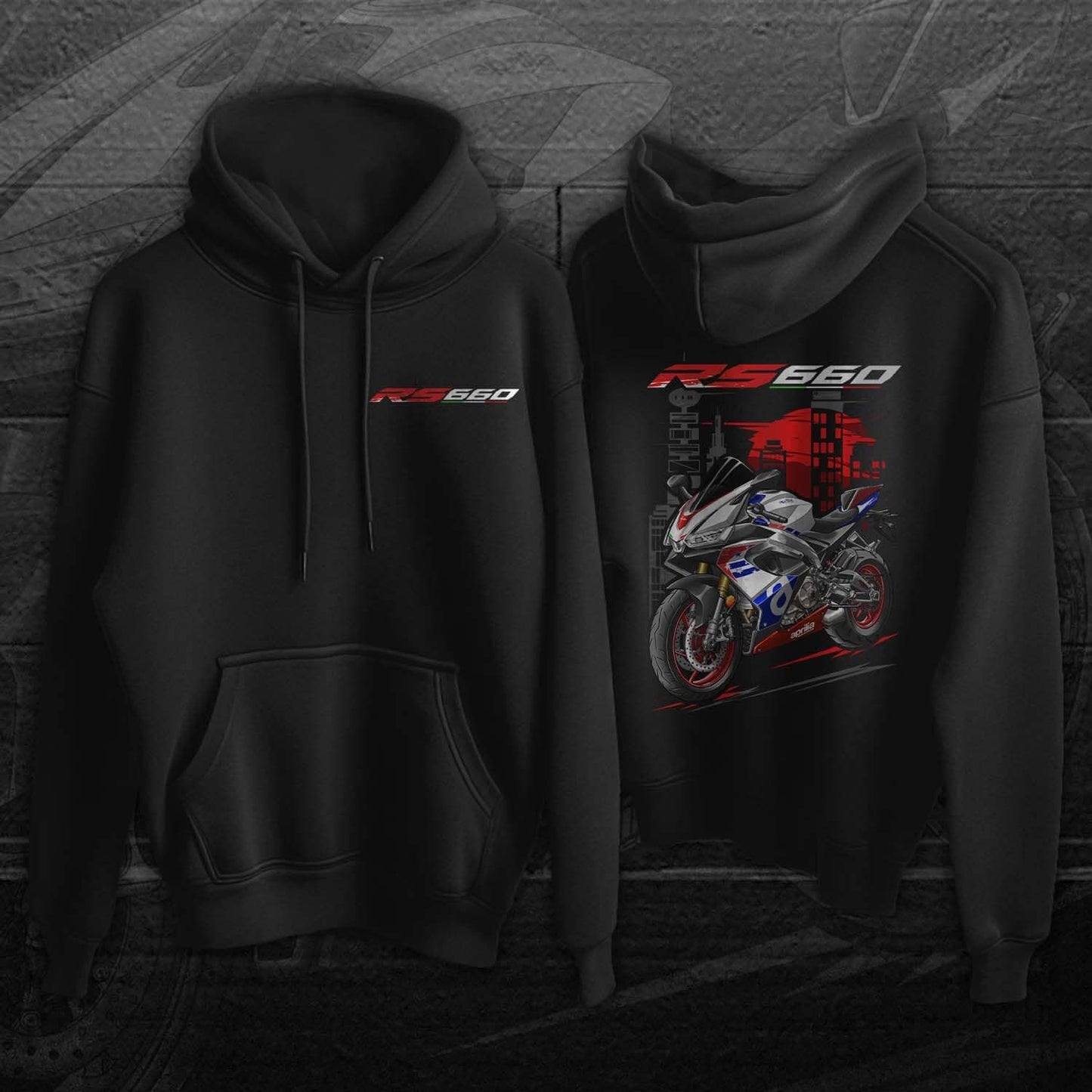Aprilia RS 660 Hoodie - Motorcycle Sweatshirt for Riders