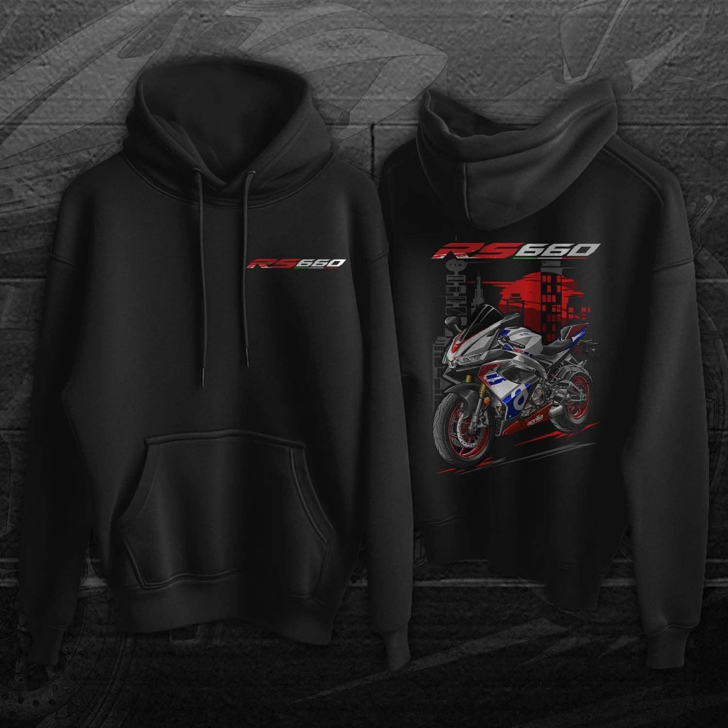 Aprilia RS 660 Hoodie - Motorcycle Sweatshirt for Riders