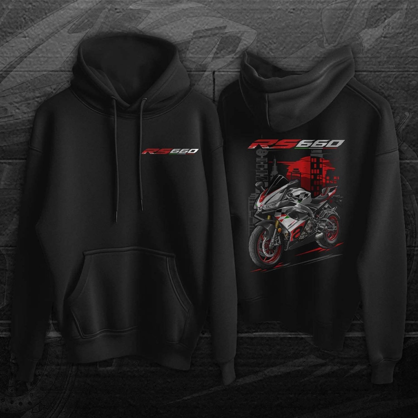 Aprilia RS 660 Hoodie - Motorcycle Sweatshirt for Riders