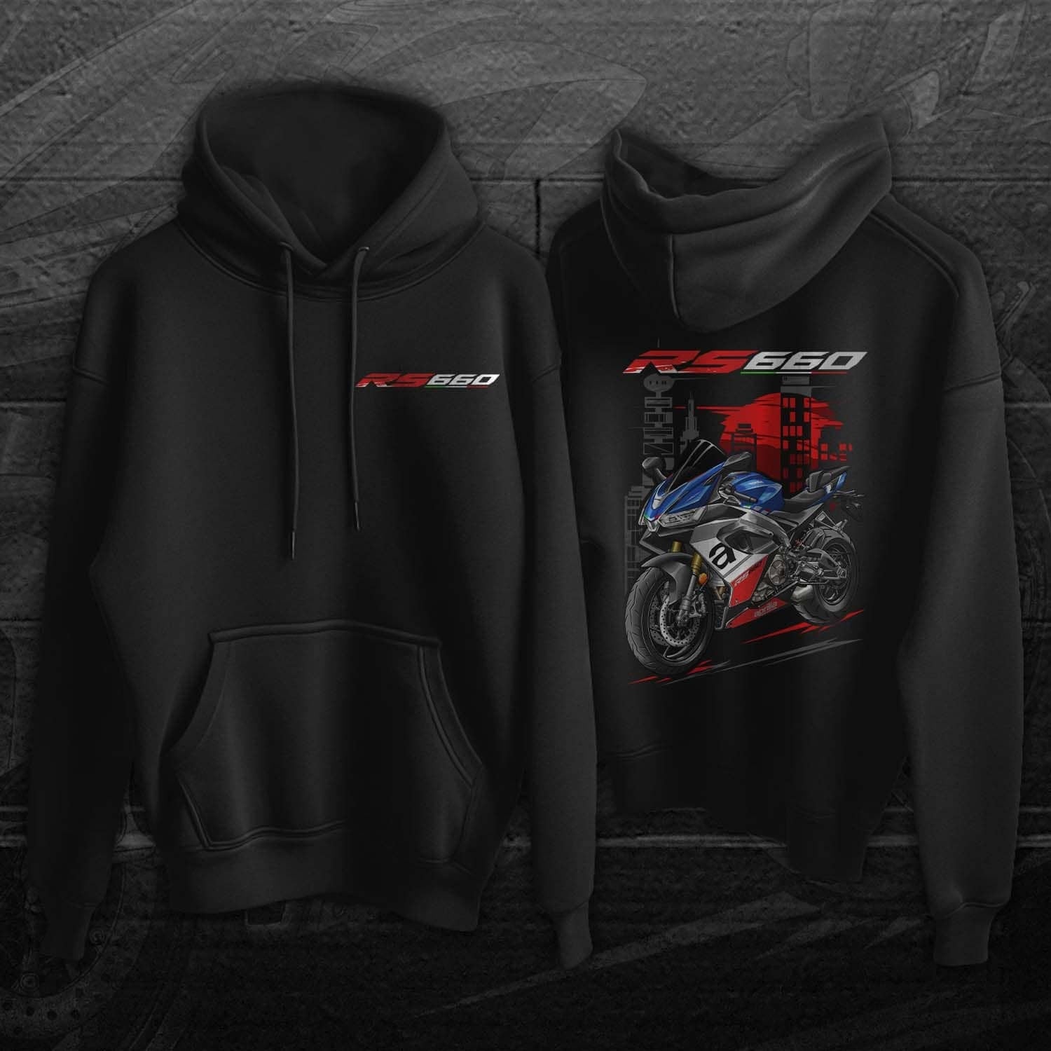 Aprilia RS 660 Hoodie - Motorcycle Sweatshirt for Riders