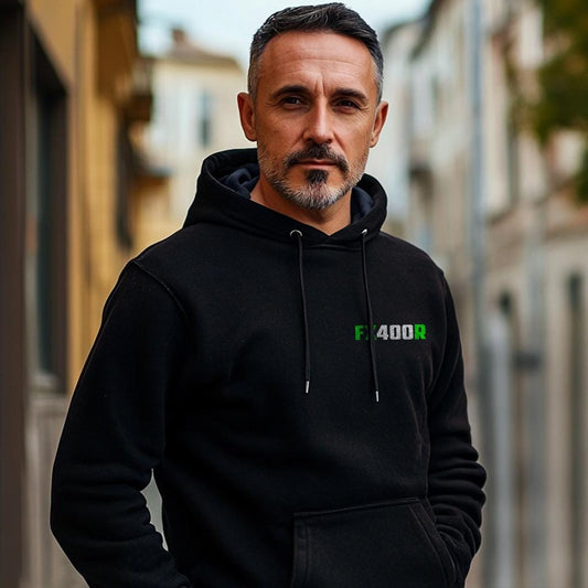 Kawasaki FX400R Inspired Hoodie - Motorcycle Sweatshirt for Riders