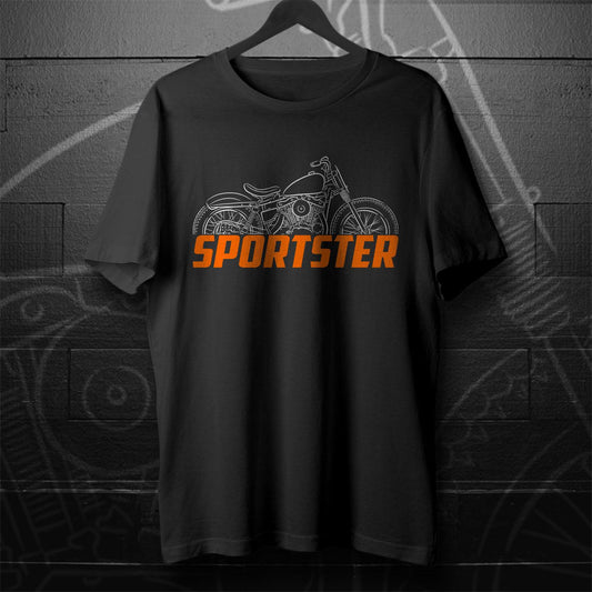 Harley-Davidson Sportster XLR-TT 1958 - 1968 Inspired T-Shirt - Biker Motorcycle Tee Shirt