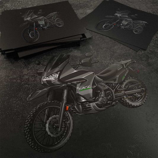 Kawasaki KLR 650 2014-18 Stickers - Set of 3 Motorcycle Decals for Riders