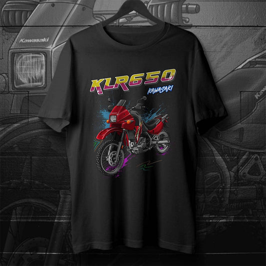 Kawasaki KLR 650 A 2004-07 T-Shirt - Motorcycle Tee Shirt for Riders