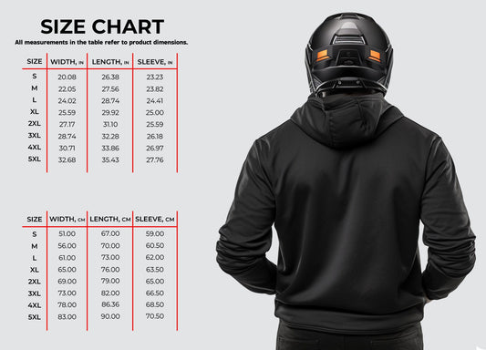 Motorcycle Hoodie " In Speed We Trust " - Motorcycle Sweatshirt for Riders