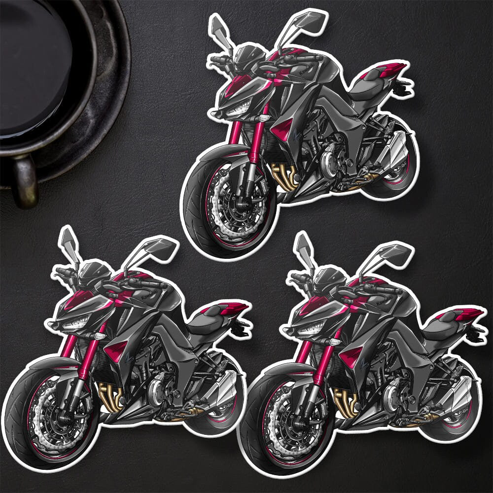 Kawasaki Z1000 2014-16 Stickers - Set of 3 Motorcycle Decals for Riders