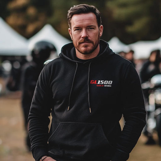 Honda GL 1500 Gold Wing Inspired Hoodie - Motorcycle Sweatshirt for Riders