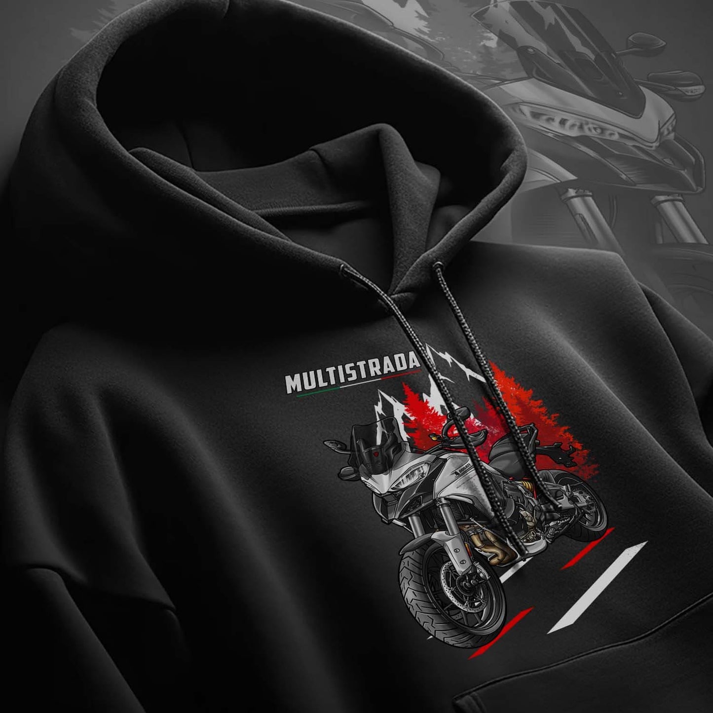 Ducati Multistrada V4S Hoodie - Motorcycle Sweatshirt for ADV Riders
