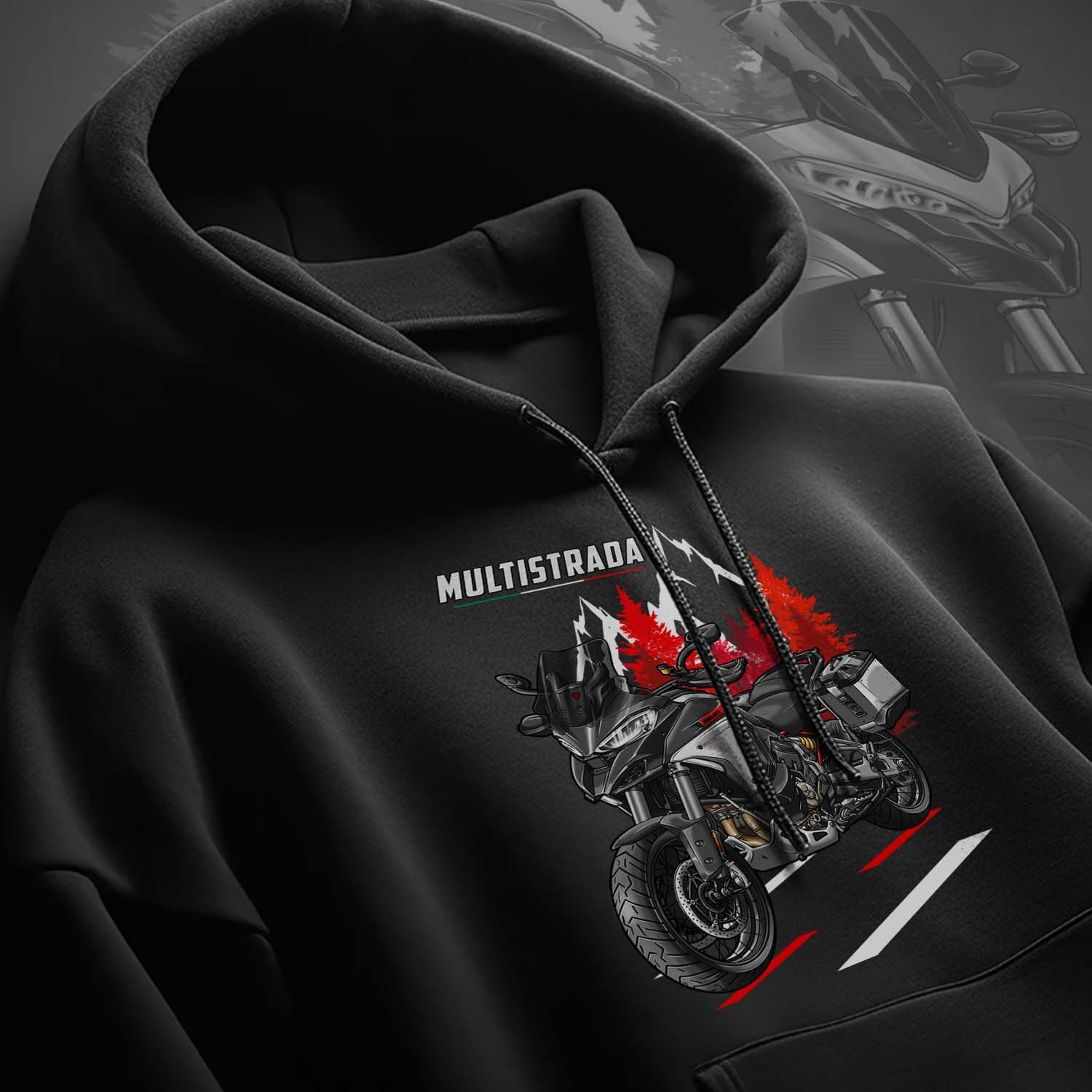 Ducati Multistrada V4S Hoodie - Motorcycle Sweatshirt for ADV Riders