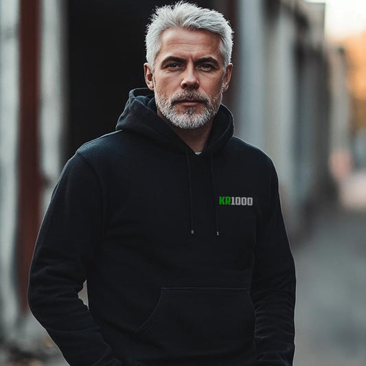 Kawasaki KR1000 Inspired Hoodie - Motorcycle Sweatshirt for Riders