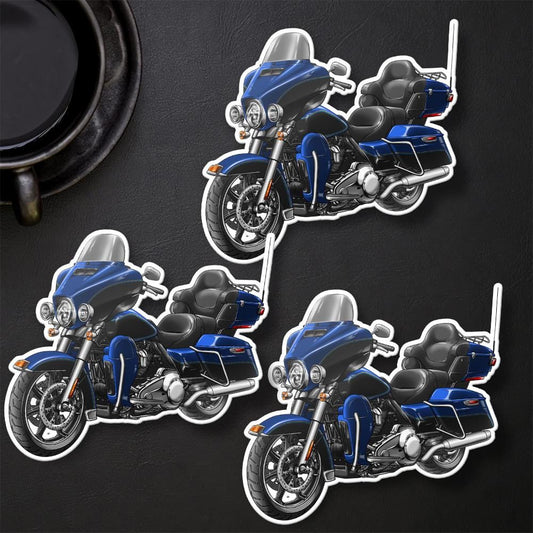 Harley Electra Glide Ultra Classic FLHTCU & FLHTCUI 2014 Inspired Stickers - Set of 3 Biker Motorcycle Decals