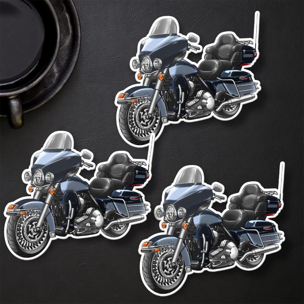 Harley Electra Glide Ultra Classic FLHTCU & FLHTCUI 2012-13 Inspired Stickers - Set of 3 Biker Motorcycle Decals