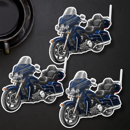 Harley Electra Glide Ultra Classic FLHTCU & FLHTCUI 2016-18 Inspired Stickers - Set of 3 Biker Motorcycle Decals