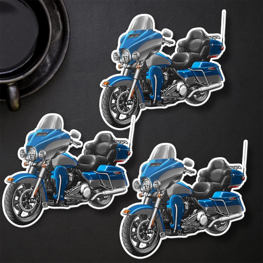 Harley Electra Glide Ultra Classic FLHTCU & FLHTCUI 2016-18 Inspired Stickers - Set of 3 Biker Motorcycle Decals