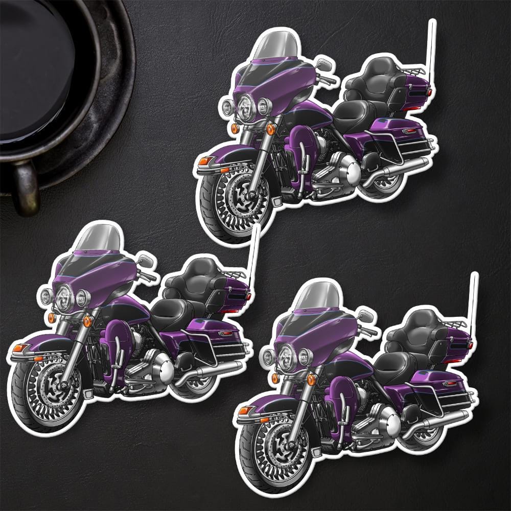 Harley Electra Glide Ultra Classic FLHTCU & FLHTCUI 2011 Inspired Stickers - Set of 3 Biker Motorcycle Decals