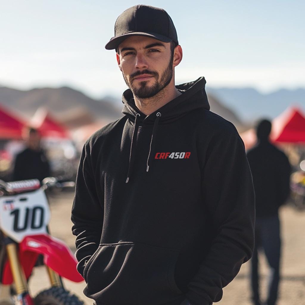 Honda CRF450R Inspired Hoodie - Motorcycle Sweatshirt