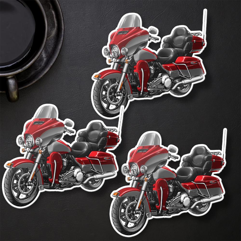 Harley Electra Glide Ultra Classic FLHTCU & FLHTCUI 2018-19 Inspired Stickers - Set of 3 Biker Motorcycle Decals