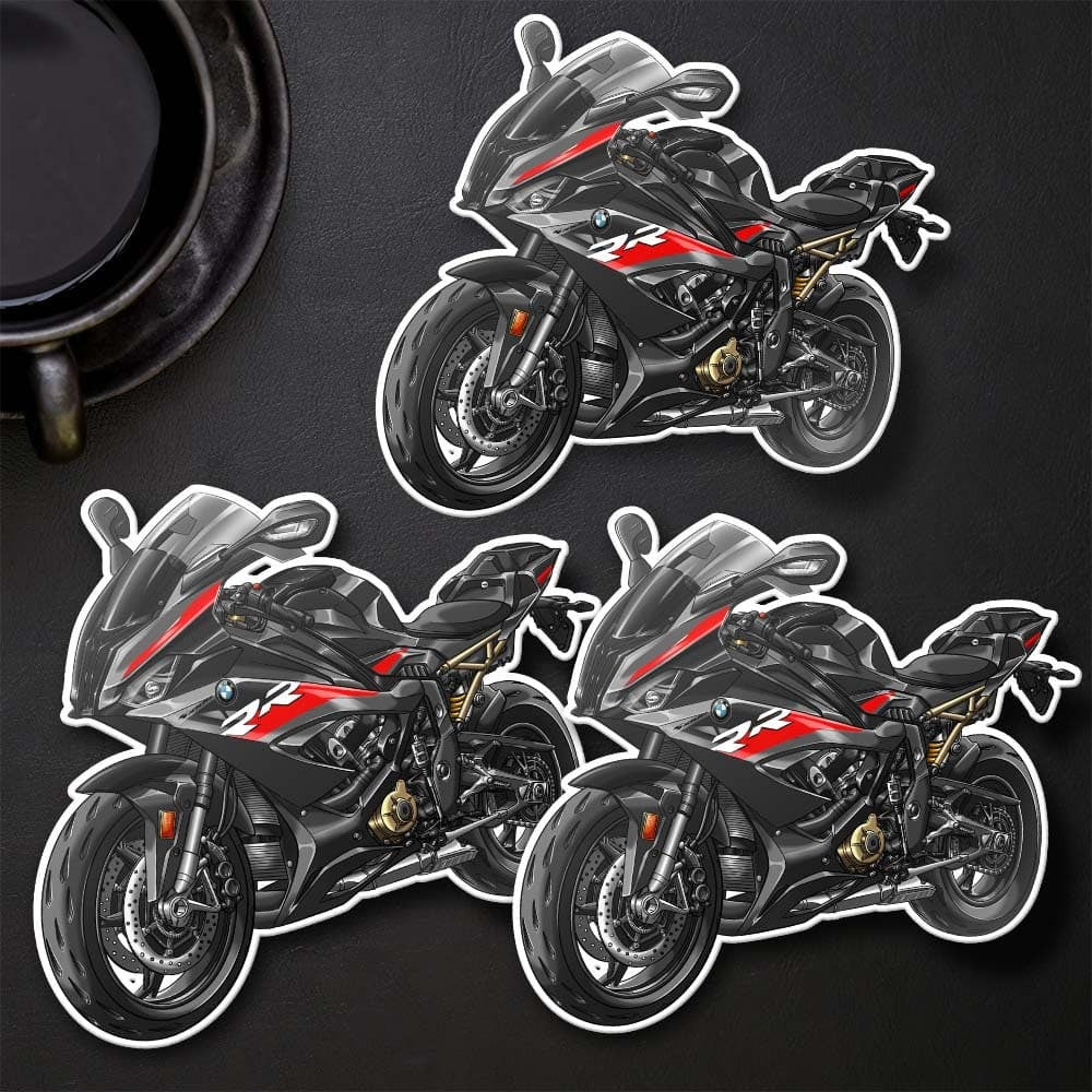 BMW S1000RR 2019-22 Stickers - Set of 3 Motorcycle Decals for Motorrad Riders